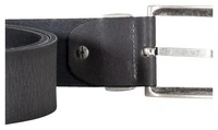 DL-AC-9 leather belt, grey
