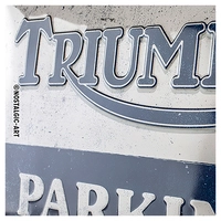 Tin-Sign Parking Only