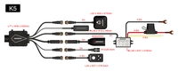 K6 dashcam, front and rear camera