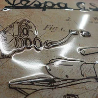 Metalen wandbord Vespa logo