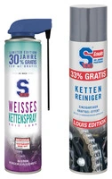 Spray chaîne blanc et nettoyant chaîne