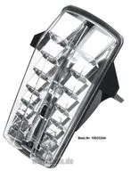 LED-baglys af klar glas