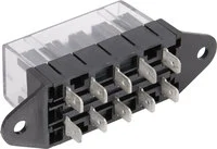Fuse box with cover cap