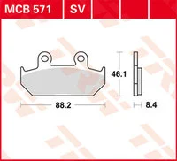 Brakepads Organic
