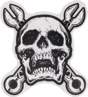Aufkleber "Totenkopf/Maulschlüssel"