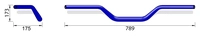 X-Bar Alu-Lenker Naked Bike X02, B:789mm
