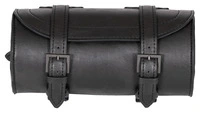 Faux leather tool bag, black