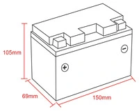 BATERIA DE GEL DELO, cheia