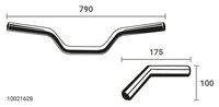 X-Bar Lenker X02 Breite 790Mm