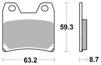 Bremsbeläge Organisch Carbon Ceramic