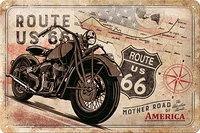 Blechschild Route 66 *Mother Road*