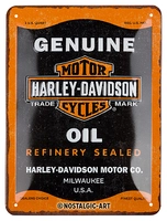 H-D tin sign Genuine Oil