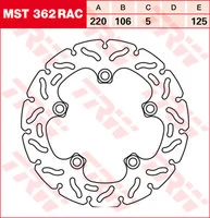 Bremsscheiben Racing, Hinten