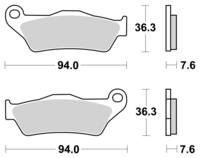 Plaquettes De Frein Metal Fritté