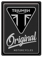 Plaque en tôle Triumph « Original »