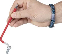 Clé mâle coudée pour vis à 6 pans creux