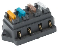 Fuse box for up to 4 fuses