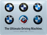 Plåtskylt BMW ”Logotyper”