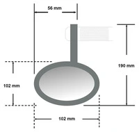 Spegel mont. styrände Montana-Blast Evo