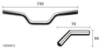 Alu-Lenker Street Breite 730Mm