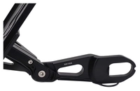 Side number plate holder with ABE