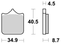 High Performance SR Brake pad