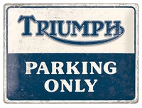 Tin-Sign Parking Only