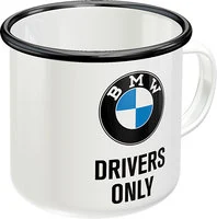 Emaljmugg BMW Drivers only