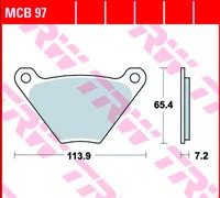 Brakepads Organic