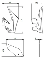 Downforce Winglet Side Spoiler