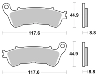 Plaquettes De Frein Metal Fritté