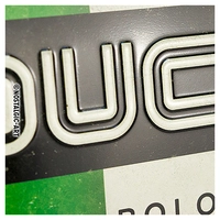 Mini plaque nostalgie en tôle « Ducati »
