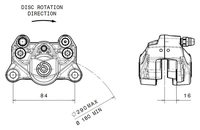 ÉTRIER FREIN ARR. BREMBO