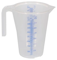 Verre doseur, 1 litre avec échelle,