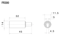 Indicator adapter - 32 mm, piece