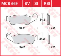 Brakepads Organic