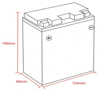 BATERIA DE GEL DELO, cheia