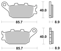 Bremsbeläge Organisch Carbon Ceramic