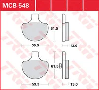 Brakepads Organic