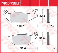Brakepads Organic