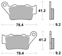 Bremsbeläge Organisch Carbon Ceramic