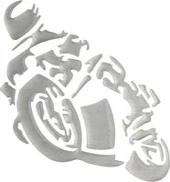 3D autocollant "moto"