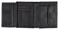 Porte-monnaie en cuir noir
