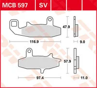 Brakepads Organic