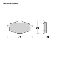 SAITO BRAKE-PADS ORGANIC