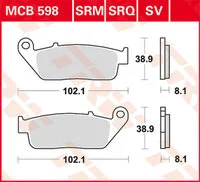 TRW BREMSBELAEGE CARBON