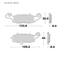 SAITO BRAKE-PADS ORGANIC