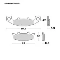 SAITO BRAKE-PADS SINTER