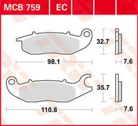 TRW BREMSBELAEGE ROLLER