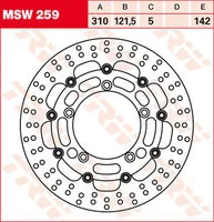 TRW BRAKE-DISC FRONT